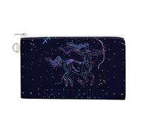 Sagittarius Zodiac Constellation Canvas Coin Purse Pouch Change Wallet Make Up Bag Money Organizer For Travel Office