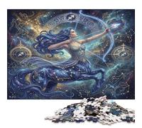 Sagittarius Zodiac Dreamy Wooden Puzzle 300 Pieces, Wall Decor Gift
