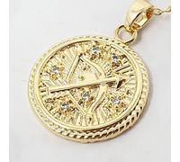 Sagittarius Zodiac Gold Plated Charm Harfi Gold One Size