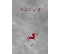 Sagittarius Zodiac Journal - Dotted Notebook | Silver & Burgundy Cover | 6x9 in Hardcover
