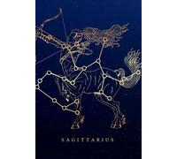 Sagittarius Zodiac Notebook - A5 Lined Journal with 80 Pages | Astrology Gift for Sagittarius Star Sign (November & December Birthdays)