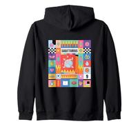 SAGITTARIUS Zodiac Sign Bauhaus Style - Modern Astrology Art Zip Hoodie