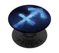 Sagittarius Zodiac Sign - Blue PopSockets Swappable PopGrip