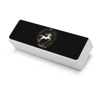 Sagittarius Zodiac Sign Funny Glasses Case Hard Shell Eyeglasses Case Protector with Cleaning Cloth for Women Men