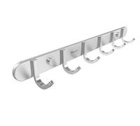 Sagmoc Key Holder Wall Mounted Coat&Towel Hook Rack Brushed Nickel 7.9-Inch with 3 Key Hooks for Entryway,Door, Bathroom, Kitchen Foyer, Hallway(304 Stainless Steel,Silver)