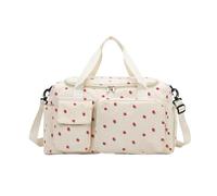 Sagna Gym Bag - Large Capacity Track Bag with Shoe Compartment | Gym Bag for Women with Wet Pocket | Water Resistant Travel Bag | Gym Duffel for, beige, Please refer to the description, Please refer