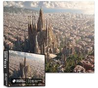 Sagrada Familia 1000 Piece Jigsaw Puzzles for Adults Futuristic Architectural Art Puzzle Challenging Family Activity Games Colorful DIY Craft Puzzle for Home Decor Gifts 70×50cm