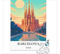 Sagrada Familia at Sunset jigsaw puzzle1000 pieces | fun family activity for a rainy day at home to enjoy together with children and grandparents during the school holidays