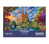 Sagrada Familia Jigsaw Puzzles 1000 Pieces. Whimsical Challenge Toy for Adults Kids 70x50cm/1000pcs