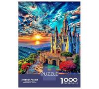 Sagrada Familia Puzzle 1000 Pcs Jigsaw Puzzle Challenge Paper Eco-friendly Puzzle for Adults & for Age 12 And Up 52x38cm/1000pcs