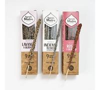 Sagrada Madre - Herbal Incense Scented Sticks Set 100% Natural Lavender Roses Incense White Love Balance Abundance Energy Cleaning