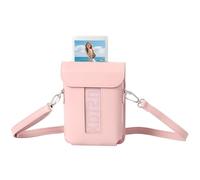 Sagreeny Printer Protective Case Compatible with Fujifilm Instax Mini Link 3, Custom Fit PU Leather Bag with Adjustable Shoulder Strap, Compact Carrying Storage (Pink)