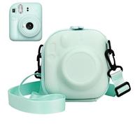 Sagreeny Protective Camera Case Compatible with Fujifilm Instax Mini 12 11 9 8 99 90 40 Camera, Custom Fit EVA Protective Cover with Adjustable Strap, Compact Carrying Storage (Green)