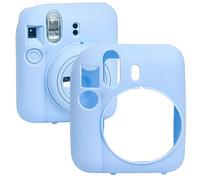 Sagreeny Protective Camera Case Compatible with Fujifilm Instax Mini 12 Instant Camera, Custom Fit Soft Silicone Cover Camera Case, Compact Carrying Storage (Blue)