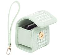 Sagreeny Protective Camera Case Compatible with Fujifilm Instax Pal Camera, Custom Fit PU Leather Bag with Wrist Band, Compact Carrying Storage, Ideal for Photographers (Green)