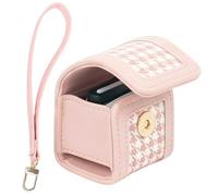 Sagreeny Protective Camera Case Compatible with Fujifilm Instax Pal Camera, Custom Fit PU Leather Bag with Wrist Band, Compact Carrying Storage, Ideal for Photographers (Pink)