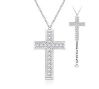 sagrence I CAN DO ALL THINGS Cross Necklace for Women Men | Christian Religious Jewelry with Hidden Message Faith Pendant Inspirational Gift for Women 18-20in