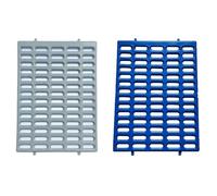 Saguaro Acres Rabbit and Small Animal Cage Resting Mat for Wire Floored Cages 2 Pack (Blue & Gray)