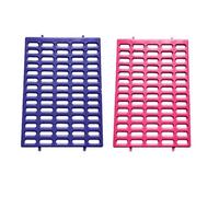 Saguaro Acres Rabbit and Small Animal Cage Resting Mat for Wire Floored Cages 2 Pack (Pink & Purple)