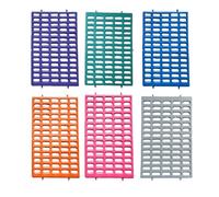 Saguaro Acres Rabbit and Small Animal Cage Resting Mat for Wire Floored Cages - Pack of 6 (Pink, Blue, Teal, Purple, Grey and Orange)