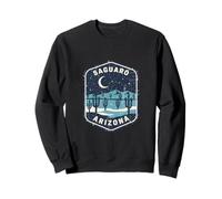 Saguaro Arizona Desert Cactus Night Sky Moon Stars Sweatshirt