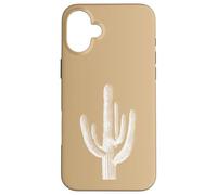 Saguaro Cactus Southwest Flora Nature - Beige/Tan Case for iPhone 16 Plus