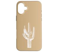 Saguaro Cactus Southwest Flora Nature - Beige/Tan Case for iPhone 16 Plus