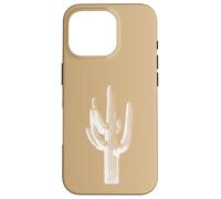 Saguaro Cactus Southwest Flora Nature - Beige/Tan Case for iPhone 16 Pro