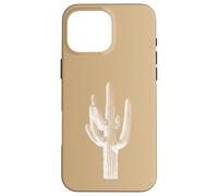 Saguaro Cactus Southwest Flora Nature - Beige/Tan Case for iPhone 16 Pro Max