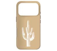 Saguaro Cactus Southwest Flora Nature - Beige/Tan Case for iPhone 17 Pro