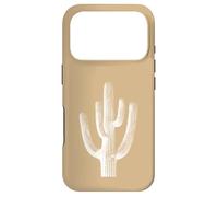 Saguaro Cactus Southwest Flora Nature - Beige/Tan Case for iPhone 17 Pro