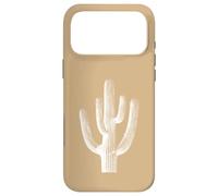 Saguaro Cactus Southwest Flora Nature - Beige/Tan Case for iPhone 17 Pro Max