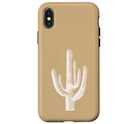 Saguaro Cactus Southwest Flora Nature - Beige/Tan Case for iPhone X/XS