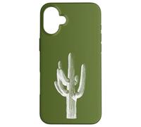 Saguaro Cactus Southwest Flora Nature - Green Case for iPhone 16 Plus