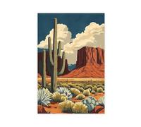 Saguaro National Park Arizona Desert Landscape Canvas Poster Wall Art Decor Print Picture Paintings for Living Room Bedroom Decoration 08x12inch(20x30cm)