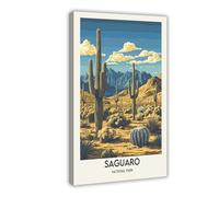 Saguaro National Park Arizona Poster Canvas Poster Bedroom Decor Landscape Office Room Decor Gift 16x24inch(40x60cm)
