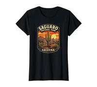 Saguaro National Park Arizona Value Graphic T-Shirt, Women, Black, XS