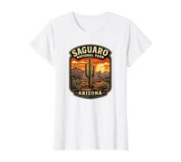Saguaro National Park Arizona Value Graphic T-Shirt, Women, White, XL