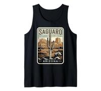 Saguaro National Park Arizona Vintage Cactus Design Tank Top