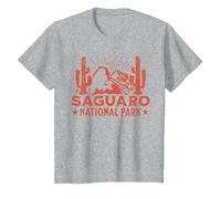 Saguaro National Park T-Shirt, Youth, Heather Grey, Small