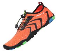 SAGUARO Water Shoes for Women Men Quick Drying Wet Beach Aqua Shoes for Swim Sea Surfing Diving Sailing Pool Orange 38 EU/5 UK