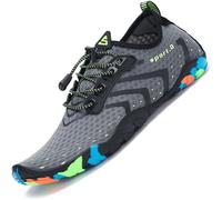 SAGUARO Water Shoes for Women Men Quick Drying Wet Beach Aqua Shoes for Swim Sea Surfing Diving Sailing Pool Cool Grey 48 EU/13 UK