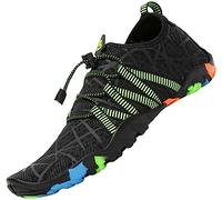 SAGUARO Water Shoes for Women Men Quick Drying Wet Beach Aqua Shoes for Swim Sea Surfing Diving Sailing Pool Black 39 EU/5.5 UK