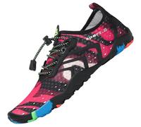 SAGUARO Water Shoes for Women Men Quick Drying Wet Beach Aqua Shoes for Swim Sea Surfing Diving Sailing Pool Camouflage Pink 38 EU/5 UK