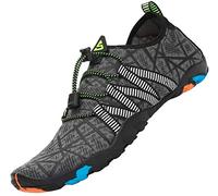 SAGUARO Water Shoes Mens Women Beach Shoes for Swim Aqua Sea Wet Battleship Grey, Gr.39 EU/5.5 UK