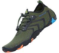 SAGUARO Water Shoes Mens Women Beach Swim Aqua Sea Wet Neoprene Shoes for Surf Sailing Kayak Pool Diving Green, Gr.41 EU/7.5 UK