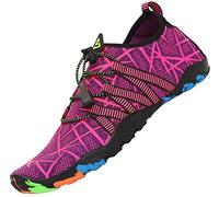 SAGUARO Water Shoes Mens Women Beach Swim Aqua Sea Wet Neoprene Shoes for Surf Sailing Kayak Pool Diving Dark Violet, Gr.35 EU/2.5 UK