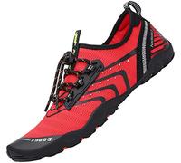 SAGUARO Water Shoes Mens Women Beach Swim Aqua Sea Wet Neoprene Shoes for Surf Sailing Kayak Pool Diving Candy Apple Red, Gr.39 EU/5.5 UK