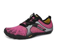 SAGUARO Women's Men's Barefoot Shoes, Trail Running Shoes, Fitness Shoes with Soft Thick Sole, Quick Drying Bathing Shoes, Size 36-48, pink-red, 5 UK