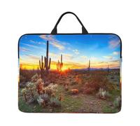 Saguaros At Sunset 14 Inch Printed Laptop Sleeve, 600d Oxford-Cloth Shockproof Laptop Case With Thickened Pearl Cotton,Waterproof Portable Laptop Handbag Cover